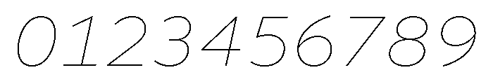 Acumin Wide Thin Italic Font OTHER CHARS