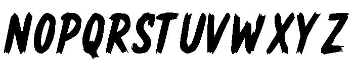 Academic Brush Font UPPERCASE