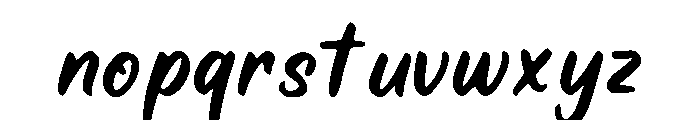 Accent Font LOWERCASE