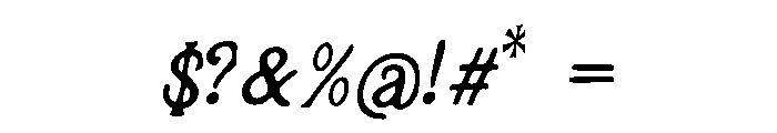 Accentuate Font OTHER CHARS