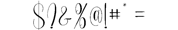 Accounting Font OTHER CHARS