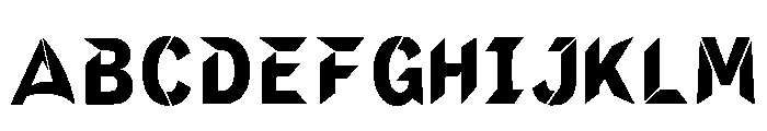 Accra Regular Font UPPERCASE