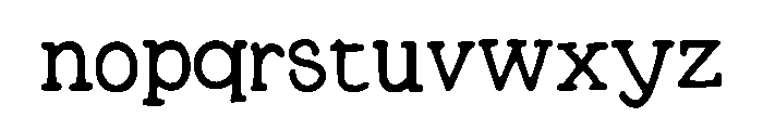 Acen Font LOWERCASE