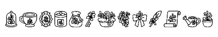 Aconitum Regular Font UPPERCASE