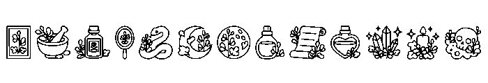 Aconitum Regular Font LOWERCASE