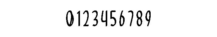 Acoustic Brush Font OTHER CHARS
