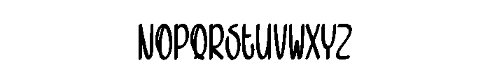 Acoustic Brush Font LOWERCASE