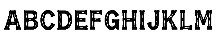 Acrid Regular Font UPPERCASE