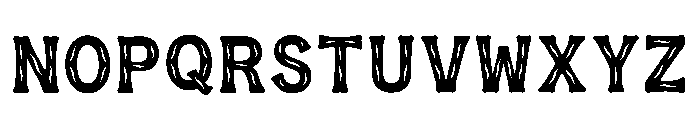 Acrid Regular Font LOWERCASE