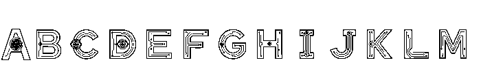 Actin Regular Font UPPERCASE