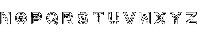 Actin Regular Font LOWERCASE