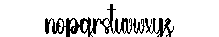 Actions Font LOWERCASE