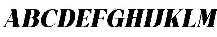 Actrist Stylish Black Italic Font UPPERCASE