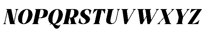 Actrist Stylish Black Italic Font UPPERCASE