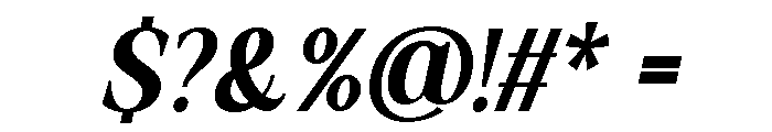 Actrist Stylish Bold Italic Font OTHER CHARS