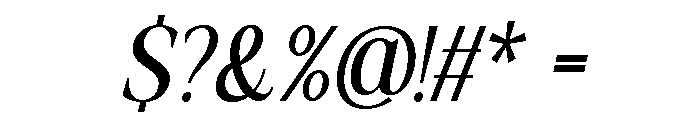 Actrist Stylish Italic Font OTHER CHARS