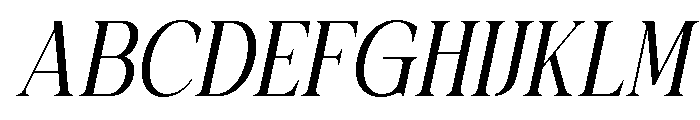 Actrist Stylish Light Italic Font UPPERCASE