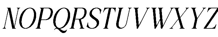 Actrist Stylish Light Italic Font UPPERCASE