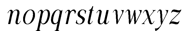 Actrist Stylish Light Italic Font LOWERCASE