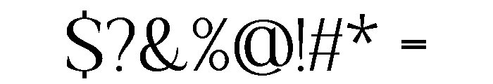 Actrist Stylish Light Font OTHER CHARS