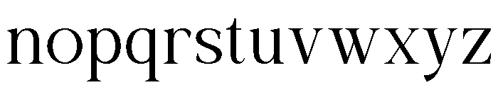 Actrist Stylish Light Font LOWERCASE