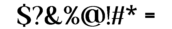Actrist Stylish Medium Font OTHER CHARS