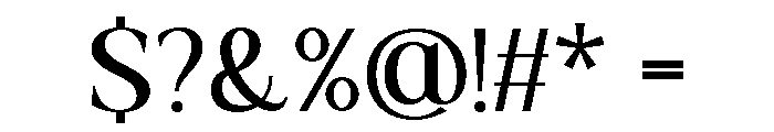 Actrist Stylish Regular Font OTHER CHARS