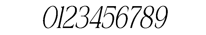 Actrist Stylish Thin Italic Font OTHER CHARS