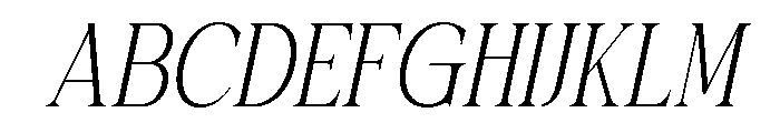 Actrist Stylish Thin Italic Font UPPERCASE