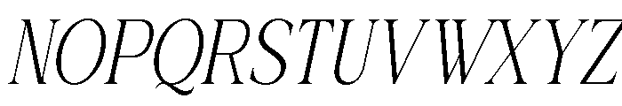 Actrist Stylish Thin Italic Font UPPERCASE