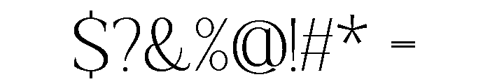 Actrist Stylish Thin Font OTHER CHARS