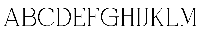 Actrist Stylish Thin Font UPPERCASE