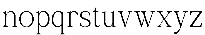 Actrist Stylish Thin Font LOWERCASE
