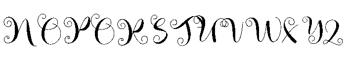 Actualy Christmas Font UPPERCASE
