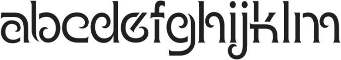 ACCESSIBLE CHARACTER Thin otf (100) Font LOWERCASE