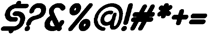 ACROSS REALITIES BOLD ITALIC otf (700) Font OTHER CHARS