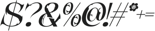 ACROSS Regular Italic otf (400) Font OTHER CHARS