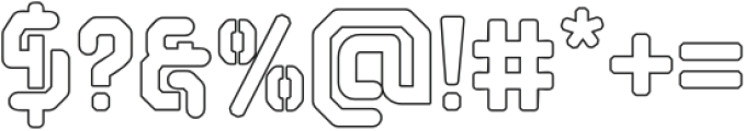 Acanica Monoline otf (400) Font OTHER CHARS
