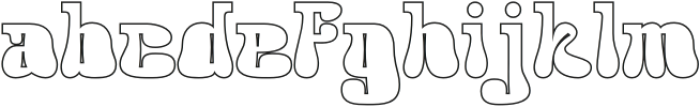 Acaphy Outline otf (400) Font LOWERCASE