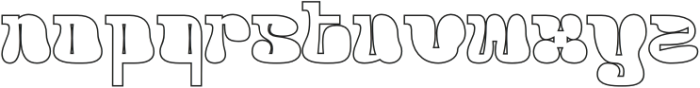 Acaphy Outline otf (400) Font LOWERCASE