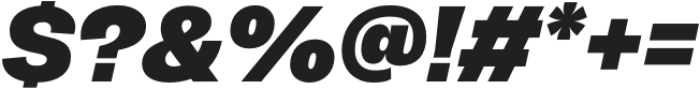 Acaraje ExtraBold Italic otf (700) Font OTHER CHARS