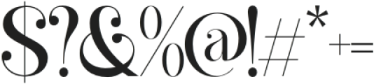 Acayura Regular otf (400) Font OTHER CHARS