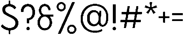 Ace Sans Regular Condensed otf (400) Font OTHER CHARS