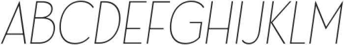 Ace Sans Thin Condensed Oblique ttf (100) Font UPPERCASE