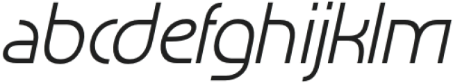 Acelina Italic otf (400) Font LOWERCASE