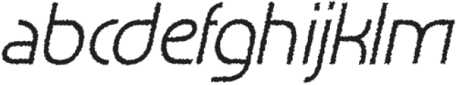 Acelina Rough Italic otf (400) Font LOWERCASE