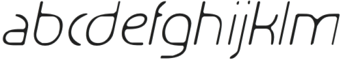 AcelinaBlur-Italic otf (400) Font LOWERCASE