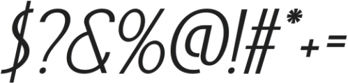 Acello-Italic otf (400) Font OTHER CHARS