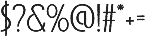 Acello Rough otf (400) Font OTHER CHARS