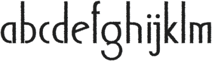 Acello Rough otf (400) Font LOWERCASE